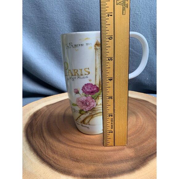 Paris Eiffel Tower 17 Oz. Floral Mug by Cypress Home - Picture 11 of 12